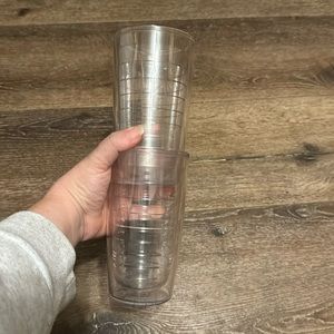 Tervis 2 clear cups‎